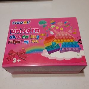FIGOAL Unicorn Shoulder Bag Fidget Toy Set